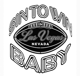 SIN TO WIN BABY IN LAS VEGAS NEVADA logo