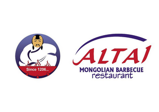 SINCE 1206... ALTAI MONGOLIAN BARBECUE RESTAURANT logo
