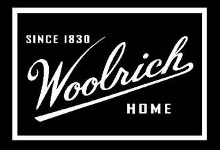 SINCE 1830 WOOLRICH HOME logo