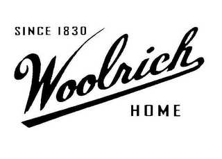 SINCE 1830 WOOLRICH HOME logo
