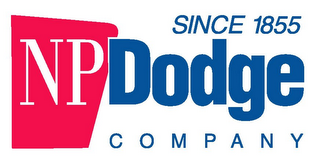 SINCE 1855 NP DODGE COMPANY logo