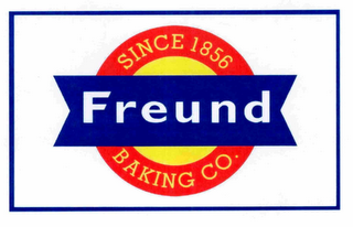 SINCE 1856 FREUND BAKING CO. logo