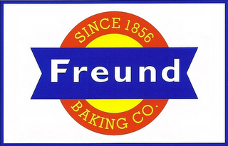 SINCE 1856 FREUND BAKING CO. logo