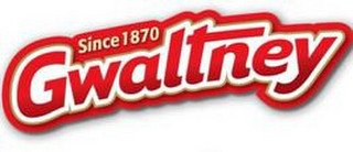 SINCE 1870 GWALTNEY logo