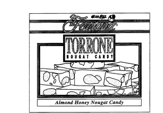 SINCE 1892 FERRARA TORRONE NOUGAT CANDYALMOND HONEY NOUGAT CANDY logo