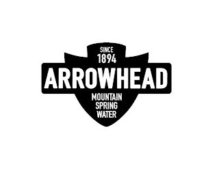 SINCE 1894 ARROWHEAD MOUNTAIN SPRING WATER logo