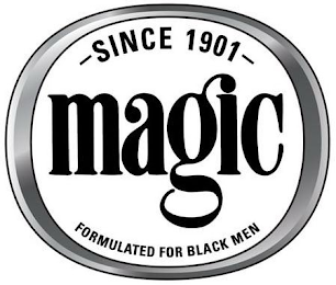 SINCE 1901 MAGIC FORMULATED FOR BLACK MEN logo