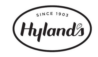 SINCE 1903 HYLAND'S logo
