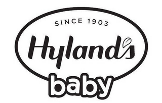 SINCE 1903 HYLAND'S BABY logo