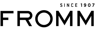 SINCE 1907 FROMM logo