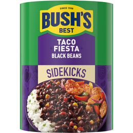 SINCE 1908 BUSH'S BEST SIDEKICKS TACO FIESTA BLACK BEANS logo