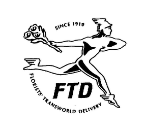 SINCE 1910 FTD FLORISTS' TRANSWORLD DELIVERY logo