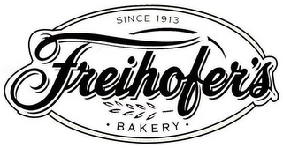 SINCE 1913 FREIHOFER'S · BAKERY · logo