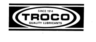 SINCE 1914 TROCO QUALITY LUBRICANTS logo