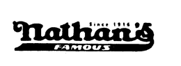 SINCE 1916 NATHAN'S FAMOUS logo