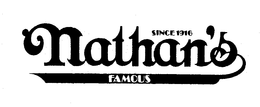 SINCE 1916 NATHAN'S FAMOUS logo