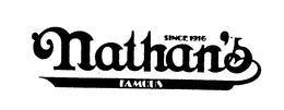 SINCE 1916 NATHAN'S FAMOUS logo
