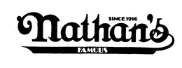 SINCE 1916 NATHAN'S FAMOUS logo
