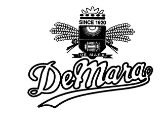 SINCE 1920 DE MARA logo