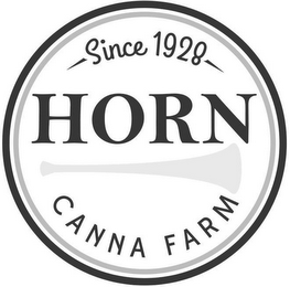 SINCE 1928 HORN CANNA FARM logo