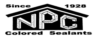 SINCE 1928 NPC COLORED SEALANTS logo