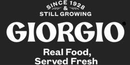 SINCE 1928 & STILL GROWING GIORGIO REAL FOOD, SERVED FRESH logo