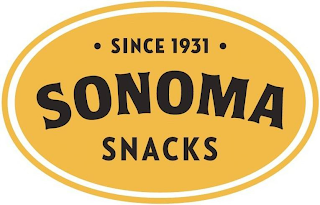 SINCE 1931 SONOMA SNACKS logo