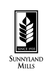 SINCE 1935 SUNNYLAND MILLS logo