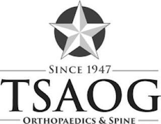 SINCE 1947 TSAOG ORTHOPAEDICS & SPINE logo