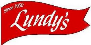 SINCE 1950 LUNDY'S logo