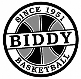 SINCE 1951 BIDDY BASKETBALL logo