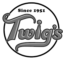 SINCE 1951 TWIG'S logo