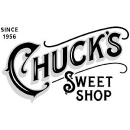SINCE 1956 CHUCK'S SWEET SHOP logo