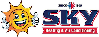 SINCE 1979 SKY HEATING & AIR CONDITIONING logo