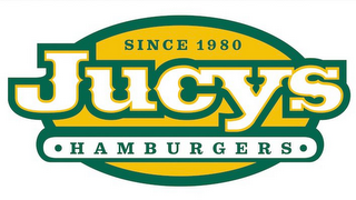 SINCE 1980 JUCYS · HAMBURGERS · logo