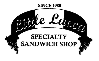 SINCE 1980 LITTLE LUCCA SPECIALTY SANDWICH SHOP logo