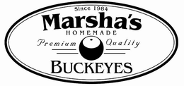 SINCE 1984 MARSHA'S HOMEMADE PREMIUM QUALITY BUCKEYES logo