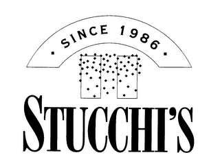 SINCE 1986 STUCCHI'S logo