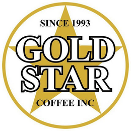 SINCE 1993 GOLD STAR COFFEE INC. logo