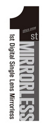 SINCE 2008 1 ST MIRRORLESS 1ST DIGITAL SINGLE LENS MIRRORLESS logo