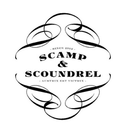 · SINCE 2012 · SCAMP & SCOUNDREL · AUSTRIX EST VICTRIX · logo