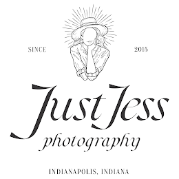SINCE 2015 JUSTJESS PHOTOGRAPHY INDIANAPOLIS, INDIANA logo