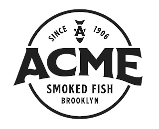 SINCE A 1906 ACME SMOKED FISH BROOKLYN logo