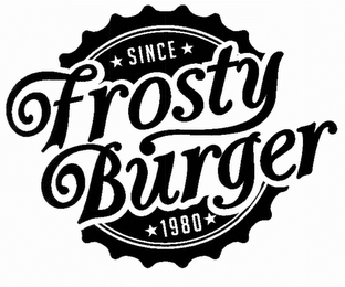 SINCE FROSTY BURGER 1980 logo