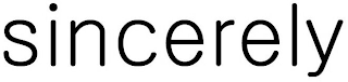 SINCERELY logo