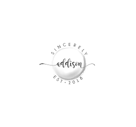SINCERELY ADDISON EST · 2018 logo