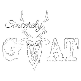 SINCERELY, GOAT logo