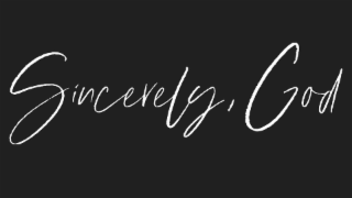 SINCERELY, GOD logo