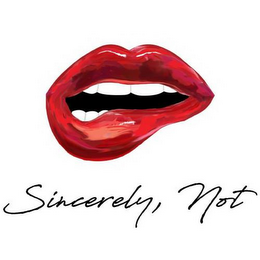 SINCERELY, NOT logo