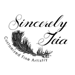 SINCERELY TEIA CUSTOM FINE ARTISTRY logo